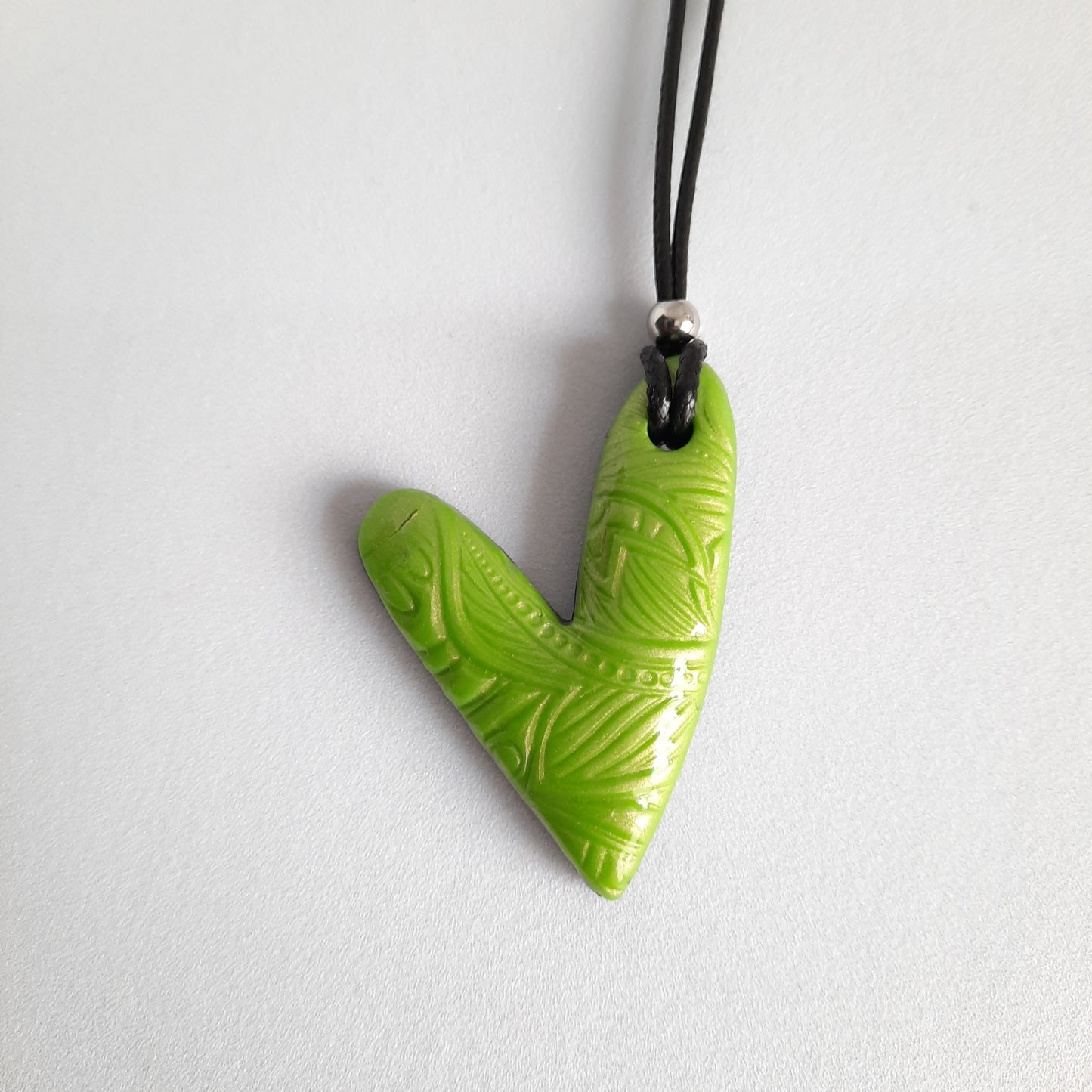 Colgante Corazón Verde Grande