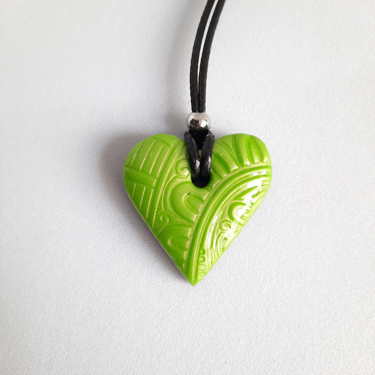 Colgante Corazón Verde Pequeño
