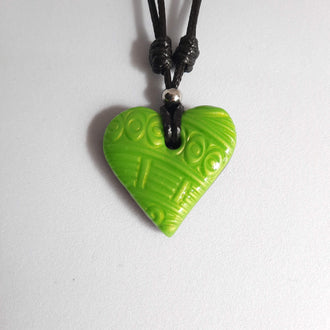 Colgante Corazón Verde Pequeño