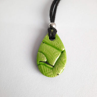 Colgante Gota Mediano Verde