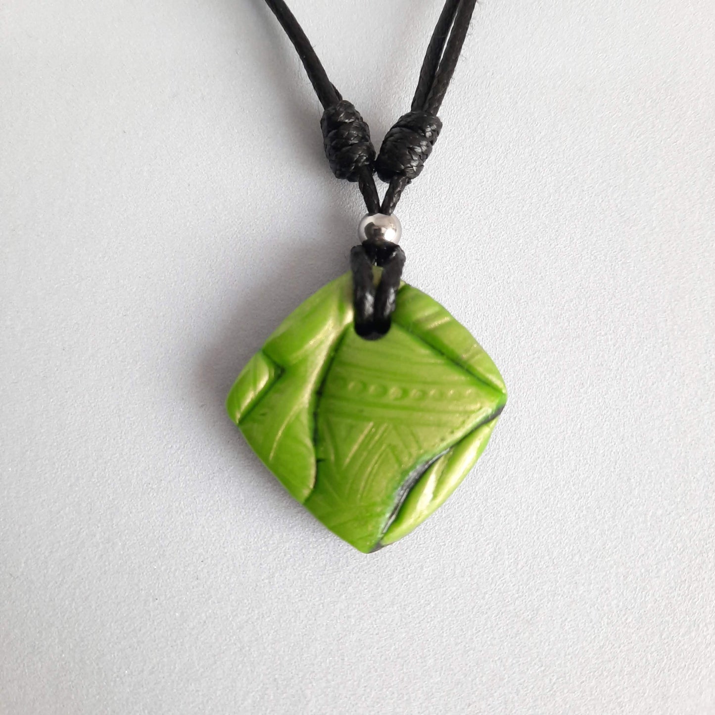 Colgante Cuadrado Verde Pequeño