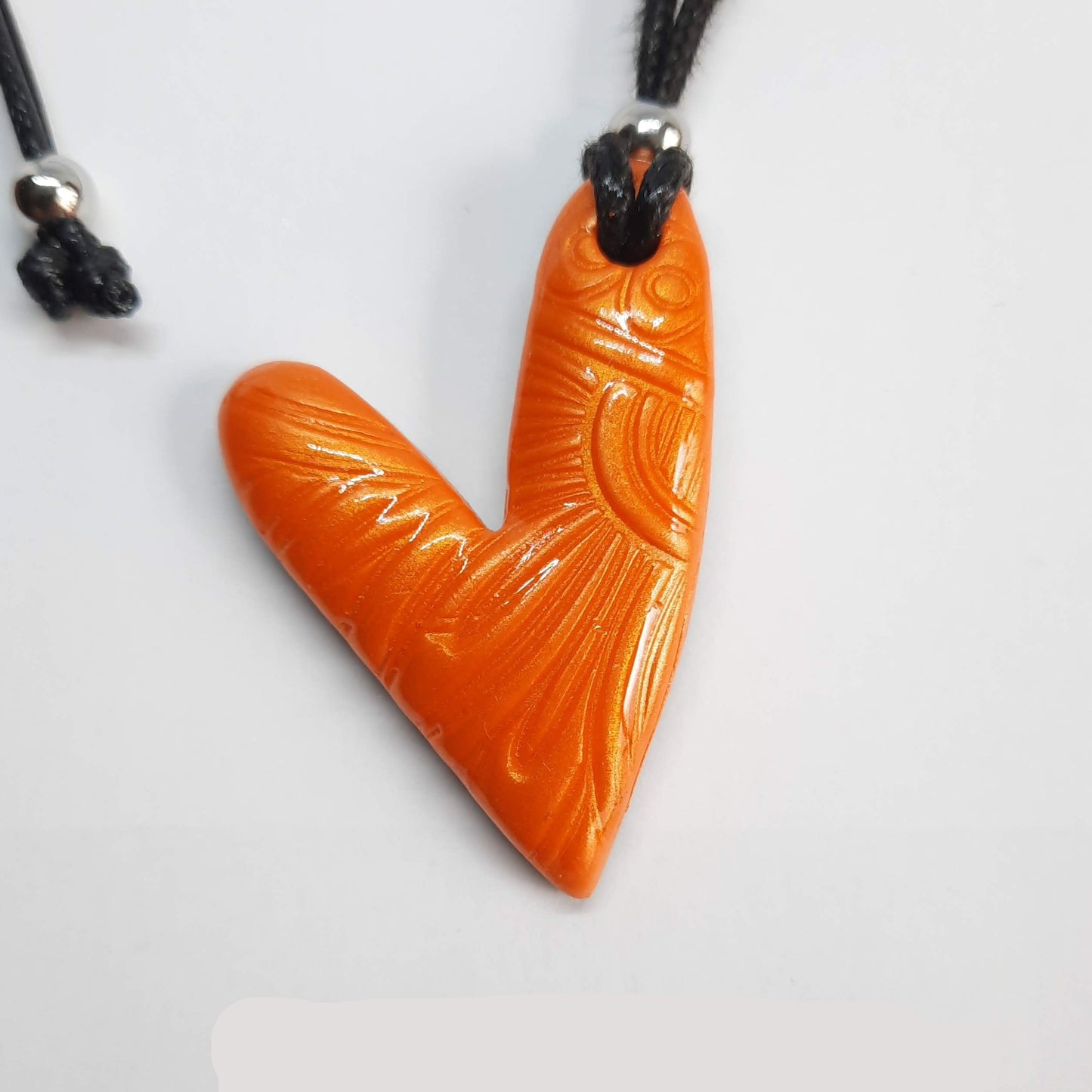 Colgante Corazón Mediano Naranja