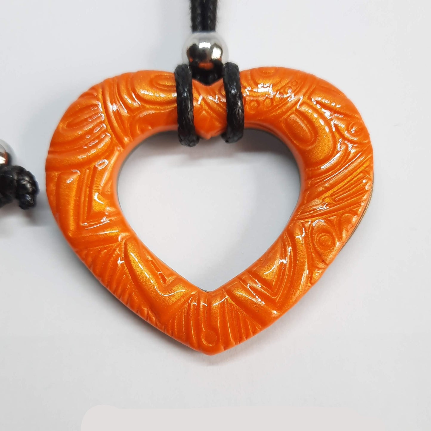 Colgante Corazón Mediano Naranja