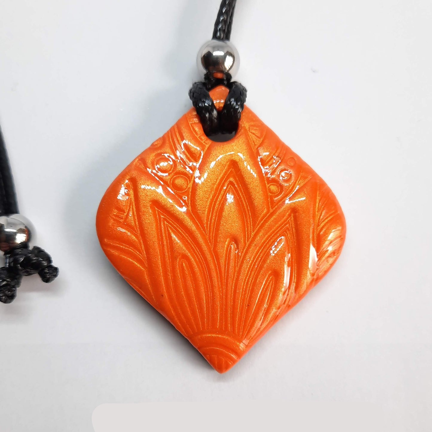 Colgante Cuadrado Mediano Naranja