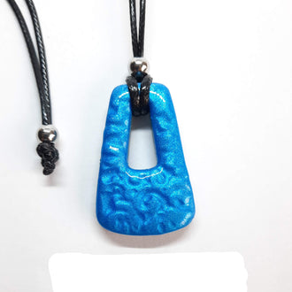 Colgante Trapecio Pequeño Azul