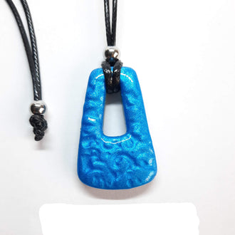 Colgante Trapecio Pequeño Azul
