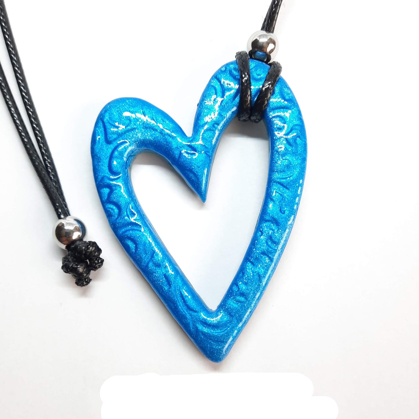 Colgante Corazón Grande Azul