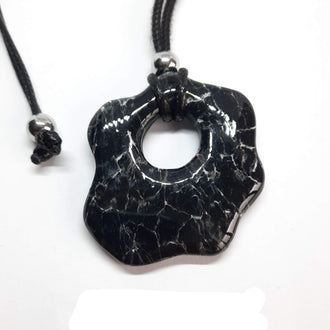 Colgante Nube Grande Negro Mármol