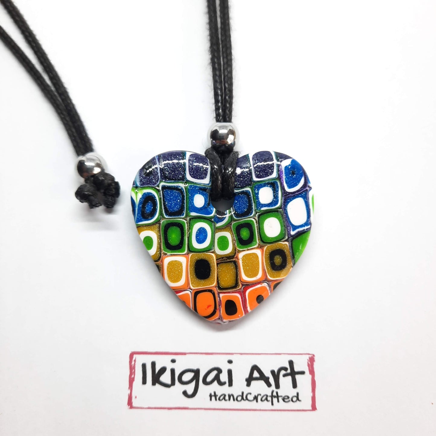 Colgante Corazón Mediano Arcoíris