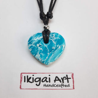 Colgante Corazón Pequeño Aguamarina