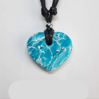 Colgante Corazón Pequeño Aguamarina