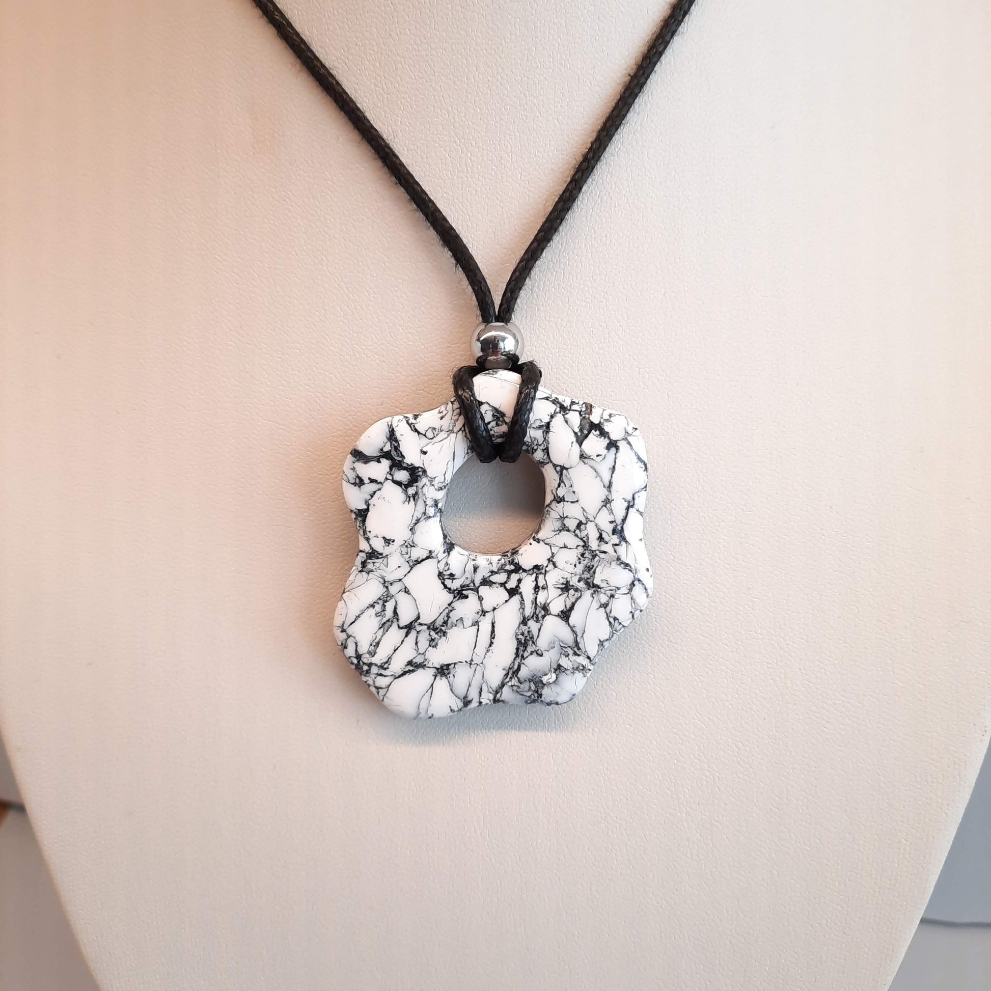 Colgante Nube Mediano Blanco Mármol
