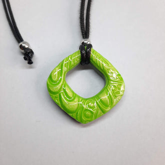 Colgante Abanico Pequeño Verde