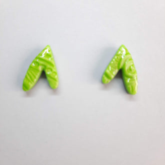 Pendientes Botón Fantasy Verde