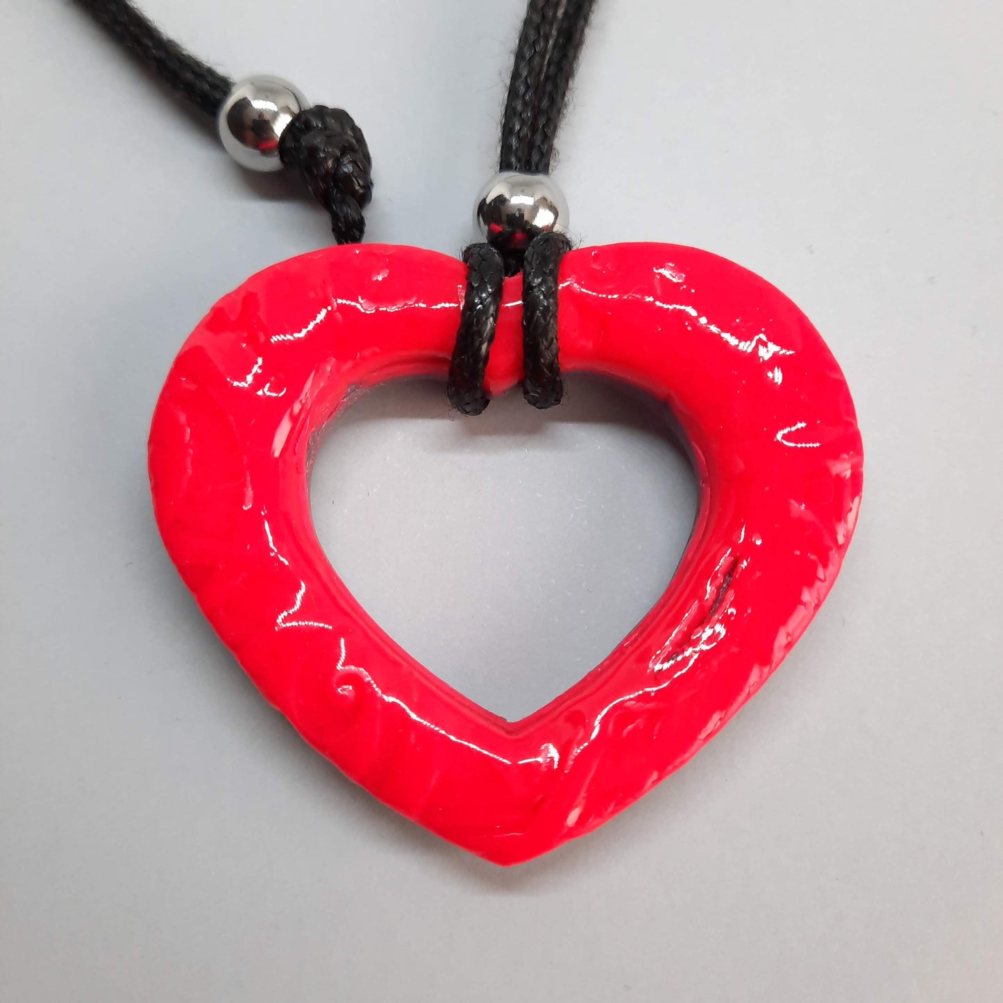 Colgante Corazón Mediano Rosa Neon