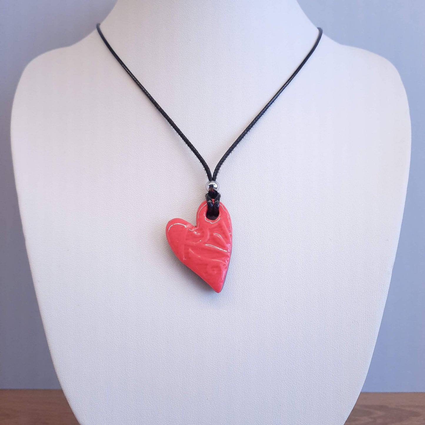 Colgante Corazón Rosa Neon