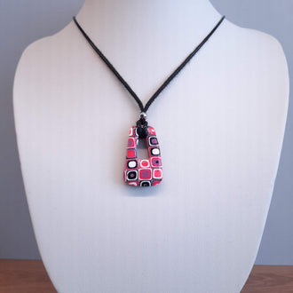 Colgante Trapecio Pequeño Rosa Verano