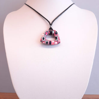 Colgante Trapecio Pequeño Rosa Verano