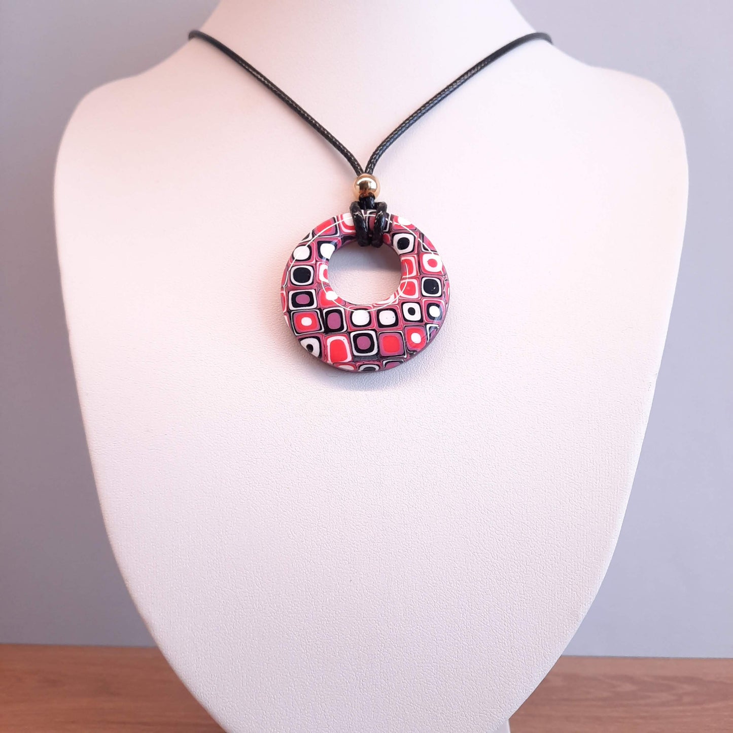 Colgante Redondo Mediano Rosa Verano