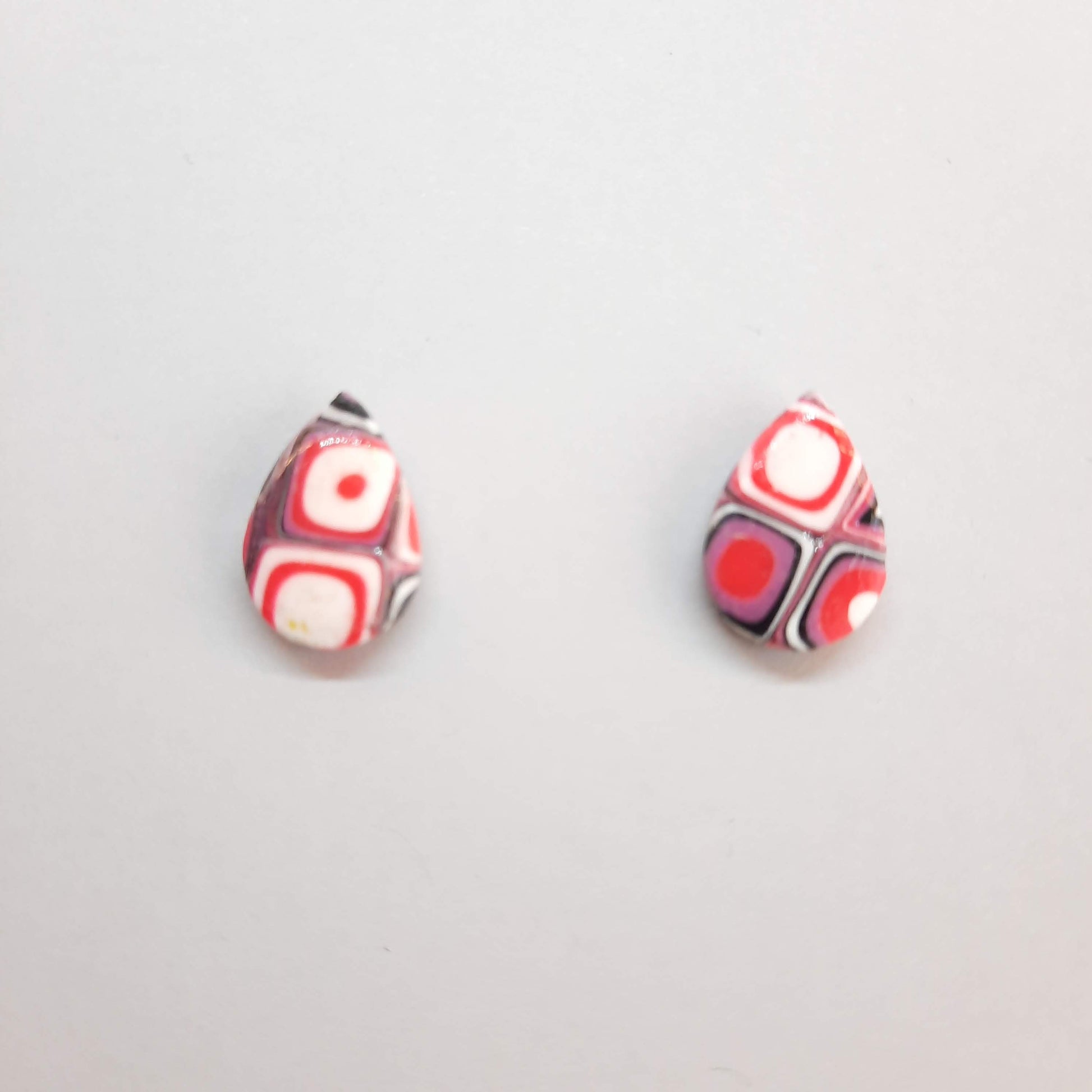 Pendientes Botón Gota Pequeño Rosa Verano