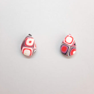 Pendientes Botón Gota Pequeño Rosa Verano