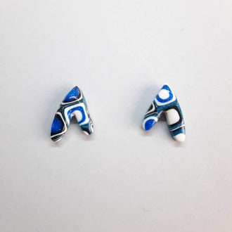 Pendientes Botón Fantasy Pasión Azul