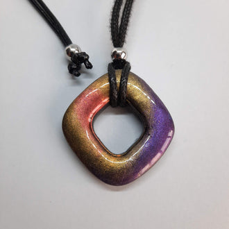 Colgante Canarias Pequeño Labradorita Violeta