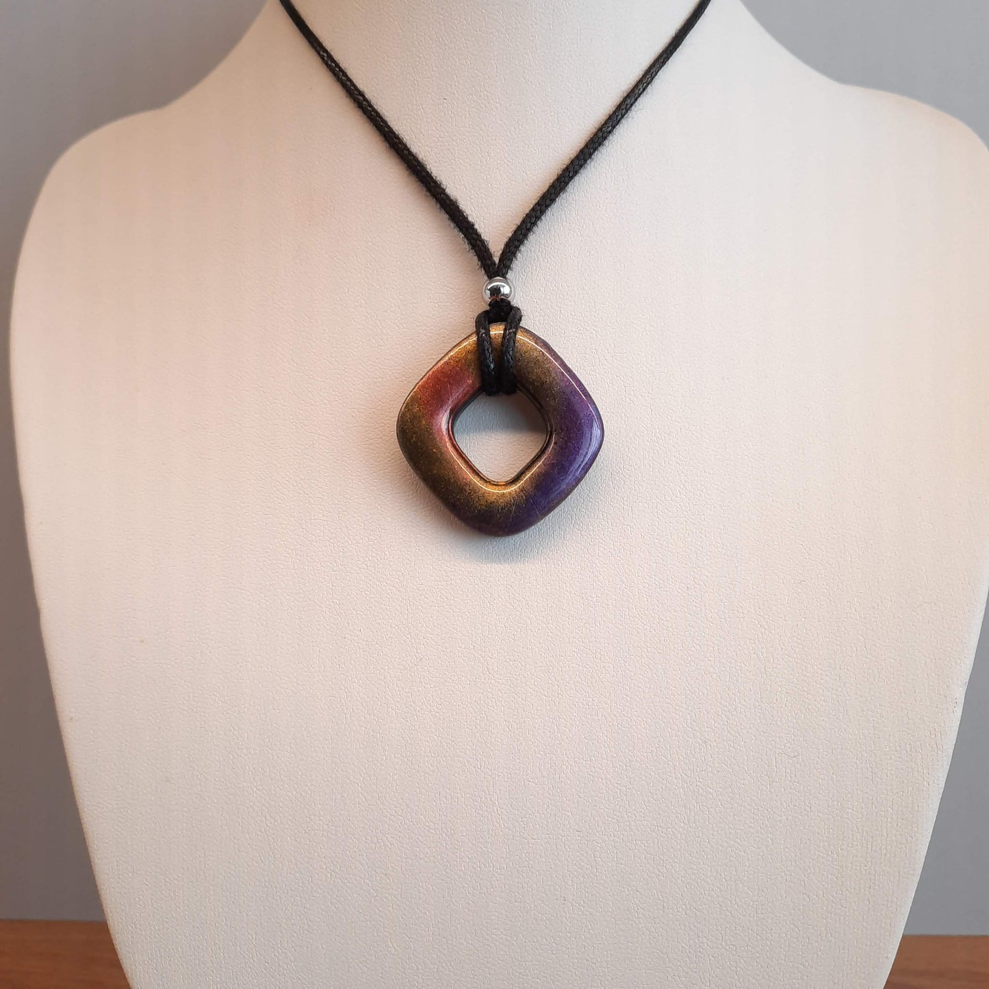 Colgante Canarias Pequeño Labradorita Violeta