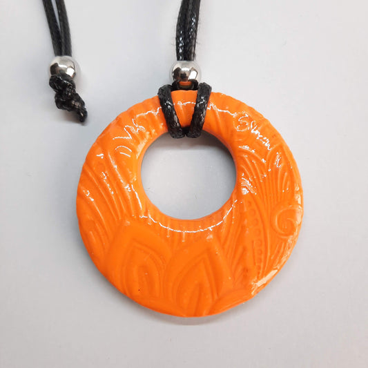 Colgante Círculo Grande XL Naranja