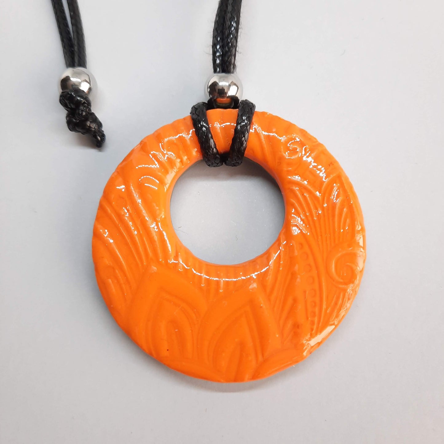 Colgante Círculo Grande Naranja