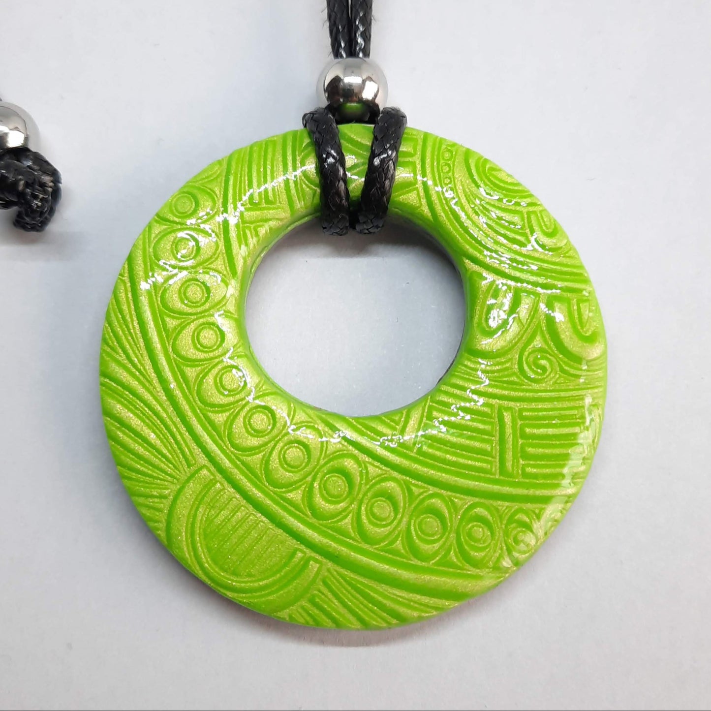 Colgante Circulo Grande XL Verde