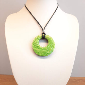 Colgante Circulo Grande XL Verde