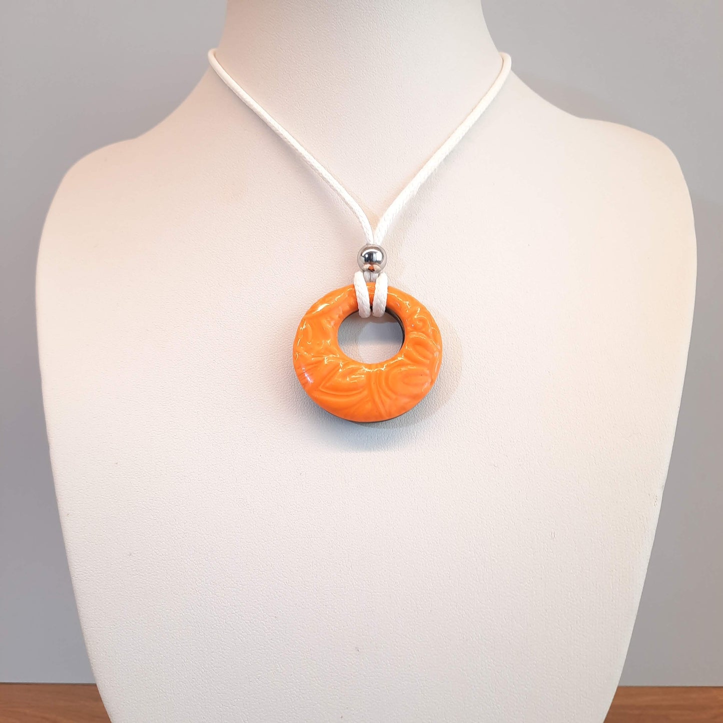 Colgante Círculo Mediano Naranja