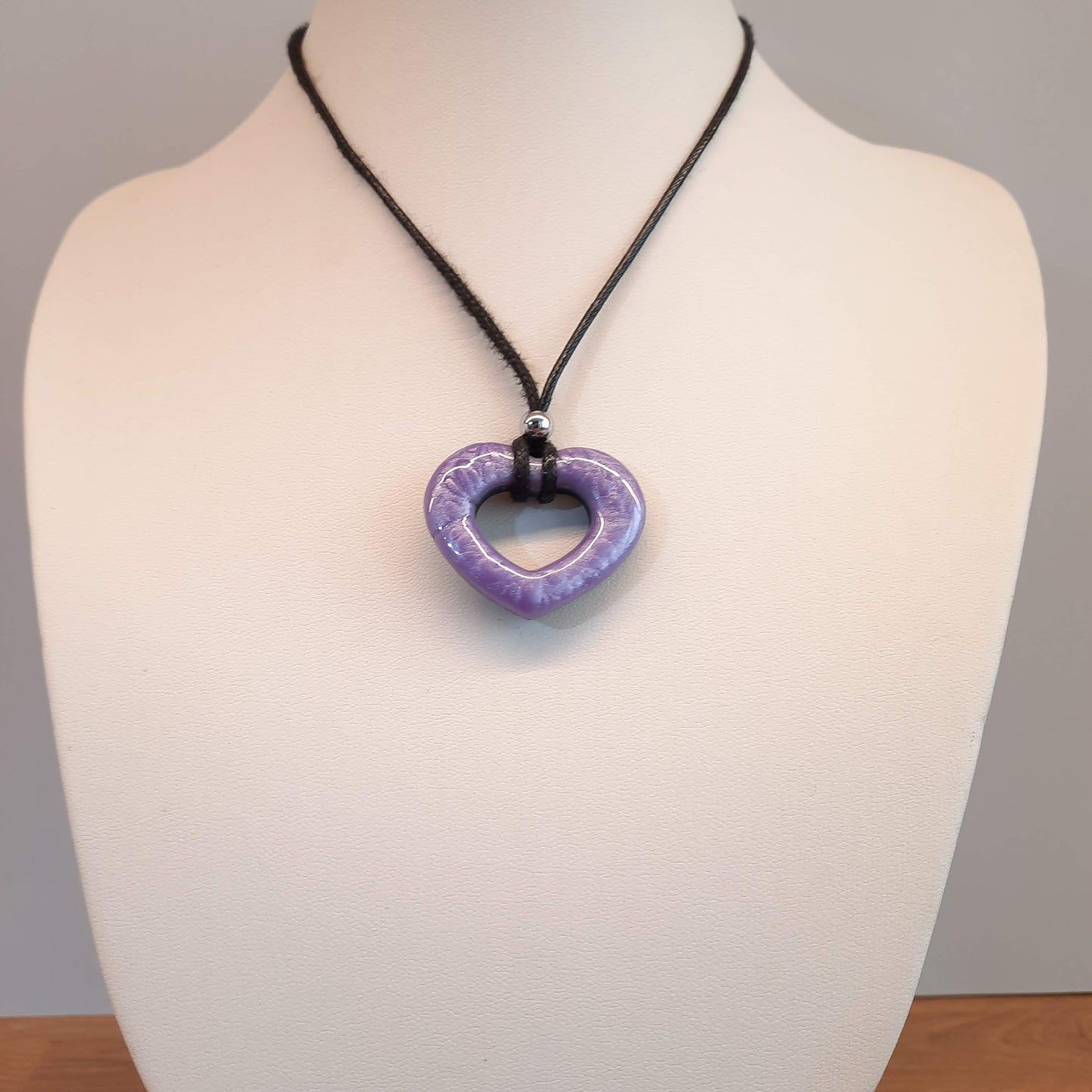 Colgante Corazón Alma Pequeño Lila