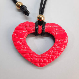 Colgante Corazón Alma Rosa Neon