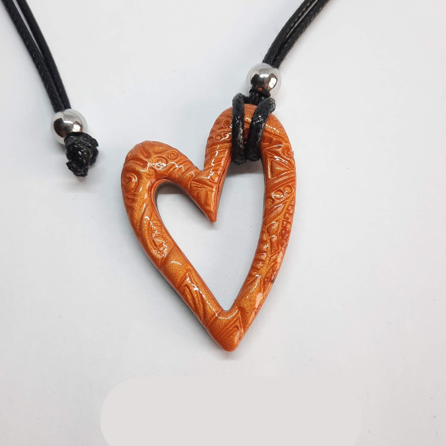 Colgante Corazón Hueco Mediano Herrumbre
