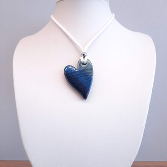 Colgante Corazón Pleno Labradorita Azul