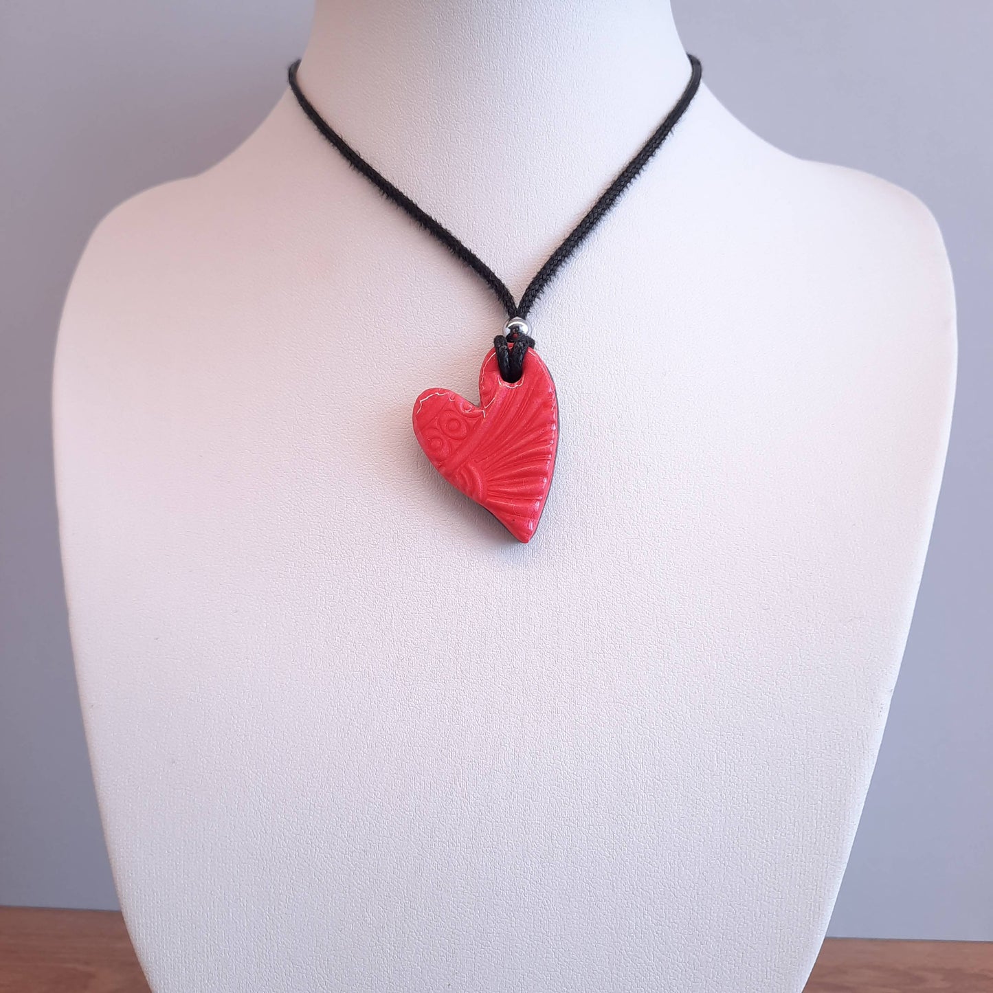Colgante Corazón Pleno Pequeño Rojo