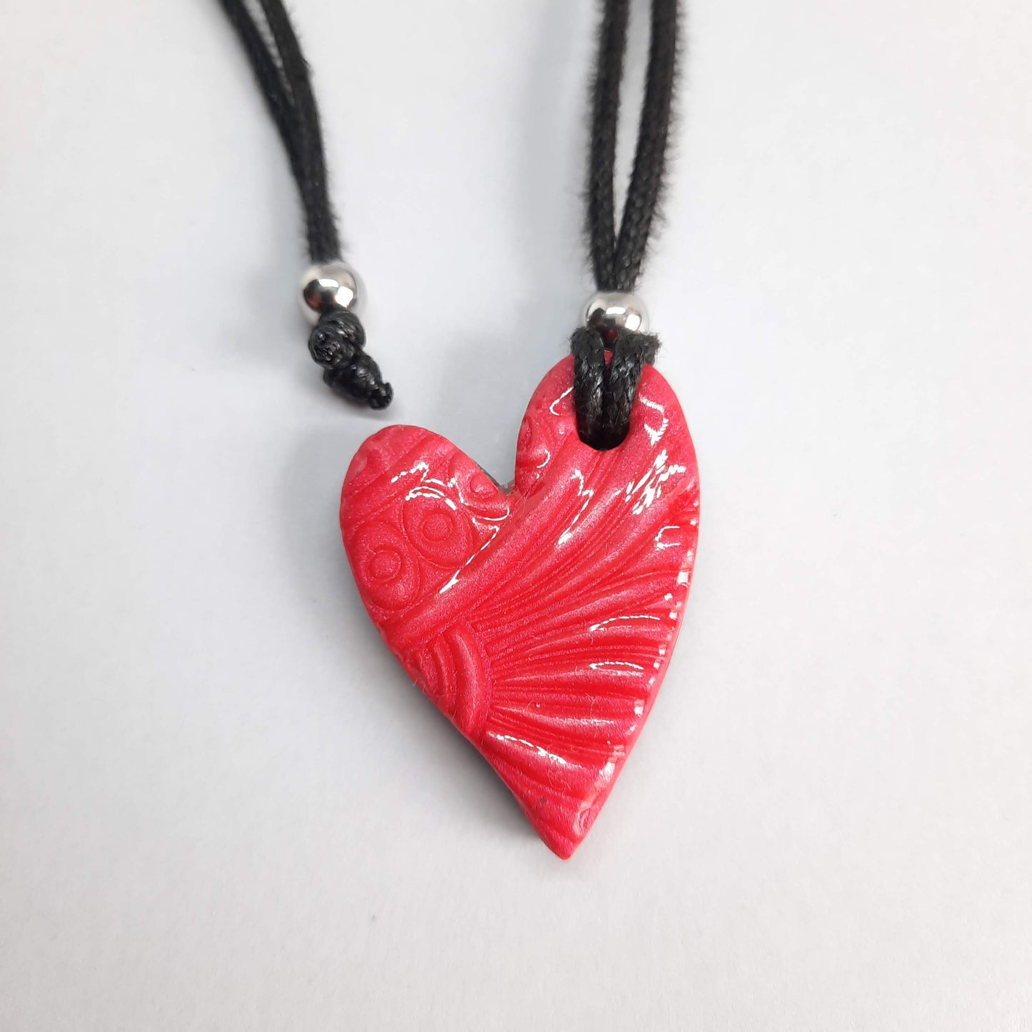 Colgante Corazón Pleno Pequeño Rojo
