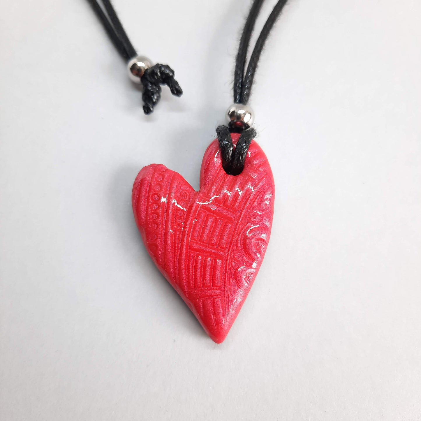 Colgante Corazón Pleno Pequeño Rojo