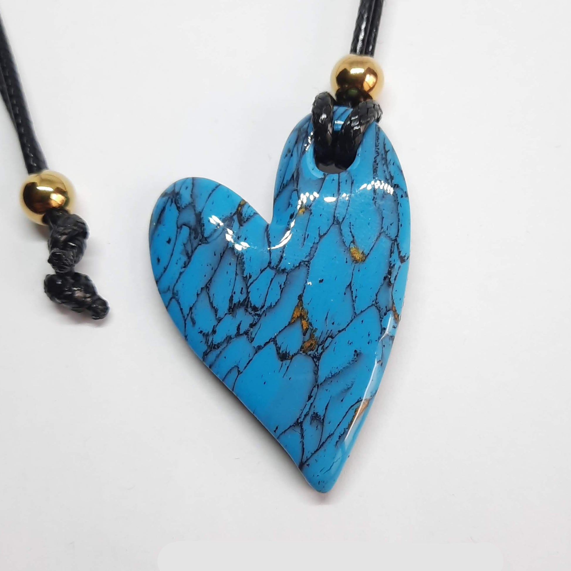 Colgante Corazón Pleno Turquesa