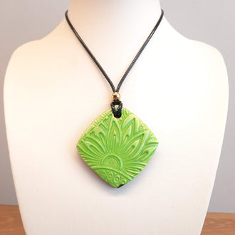 Colgante Cuadrado Grande Verde