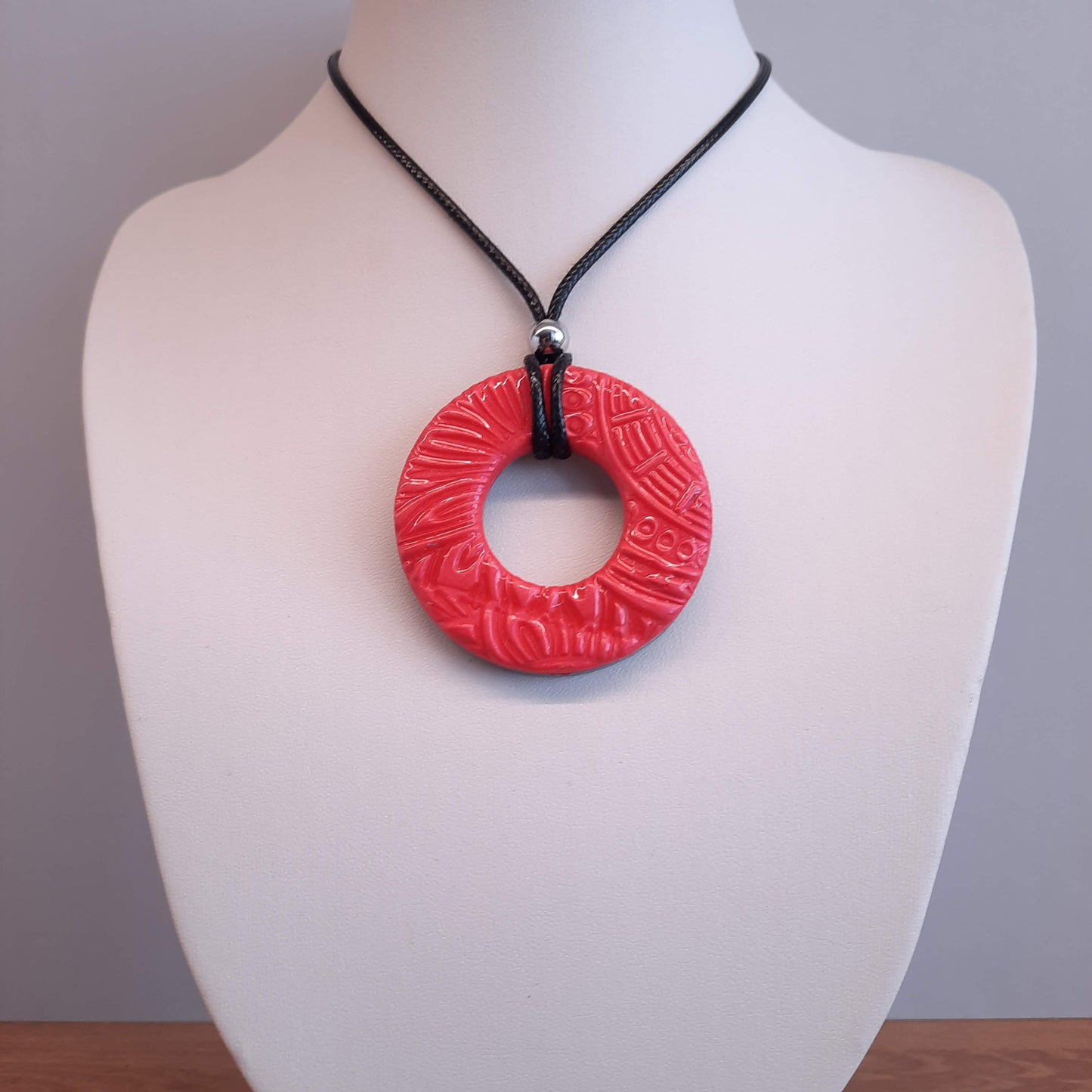 Colgante Donut Grande Rojo