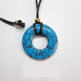 Colgante Donut Mediano Turquesa