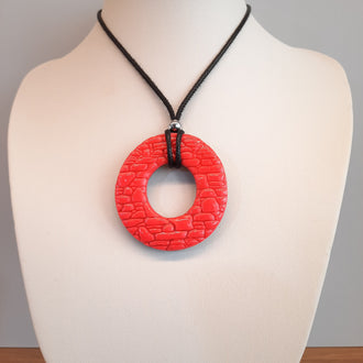 Colgante Donut Rosa Neon