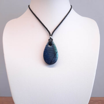 Colgante Gota Labradorita Azul