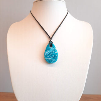 Colgante Gota Aguamarina
