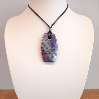 Colgante Moderno Labradorita Violeta