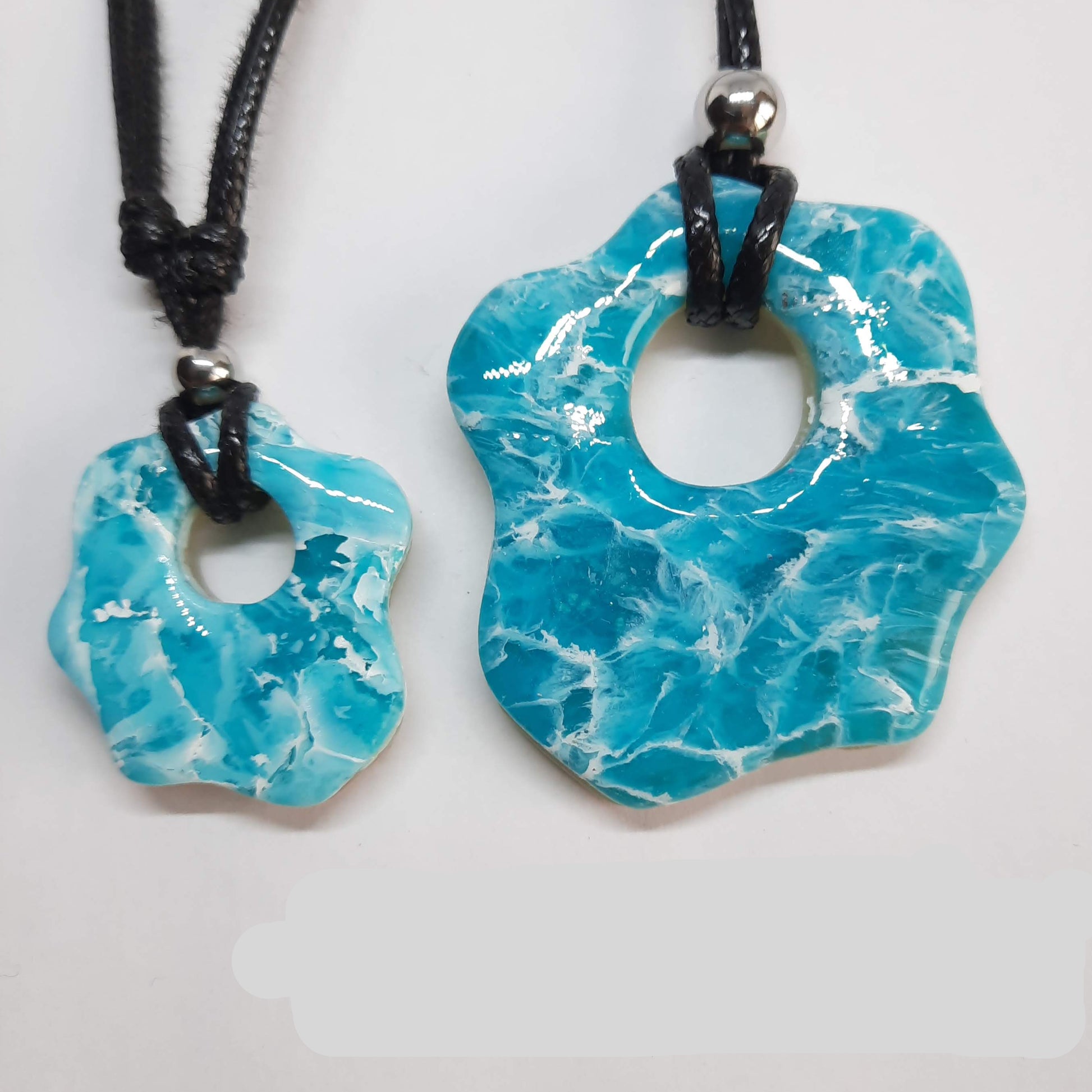 Colgante Nube Aguamarina
