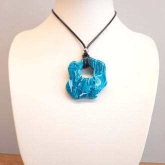 Colgante Nube Aguamarina